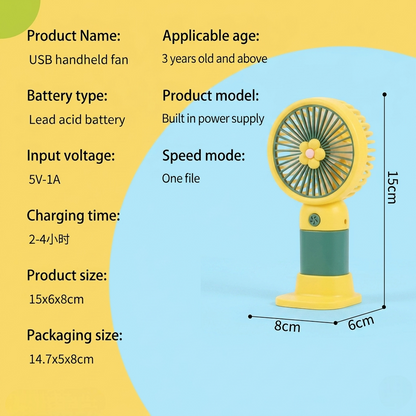 Flower Mini Portable Fan ( Free Delivery )