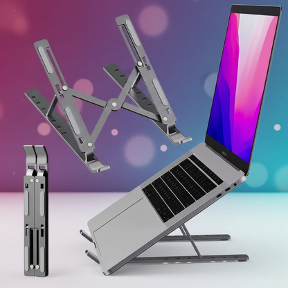 Adjustable Foldable Aluminum Laptop Stand ( Free Delivery )