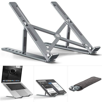Adjustable Foldable Aluminum Laptop Stand ( Free Delivery )